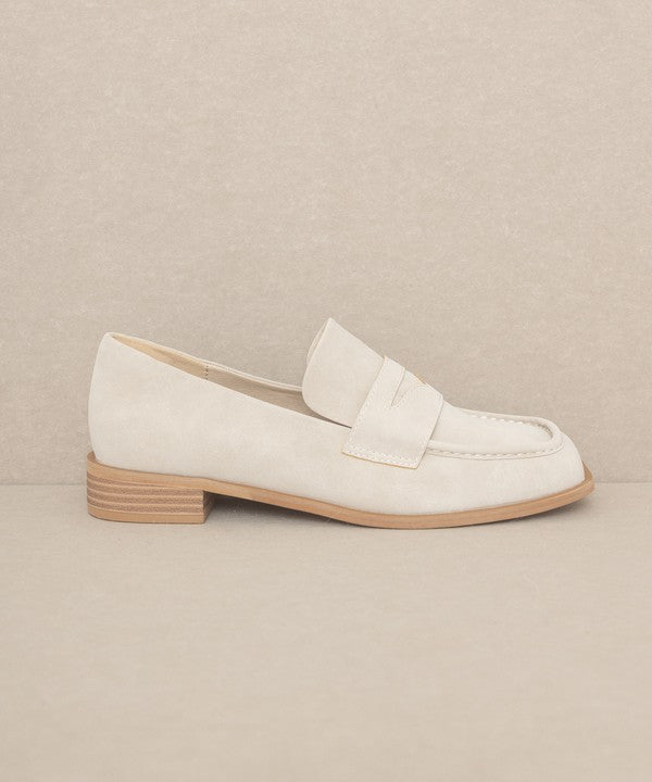 OASIS SOCIETY June - Square Toe Penny Loafers - PureLove Designs LLC