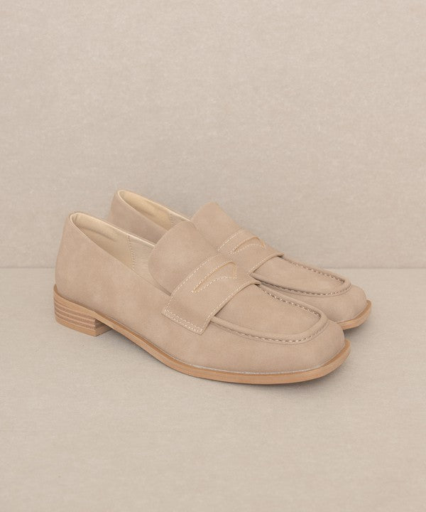 OASIS SOCIETY June - Square Toe Penny Loafers - PureLove Designs LLC