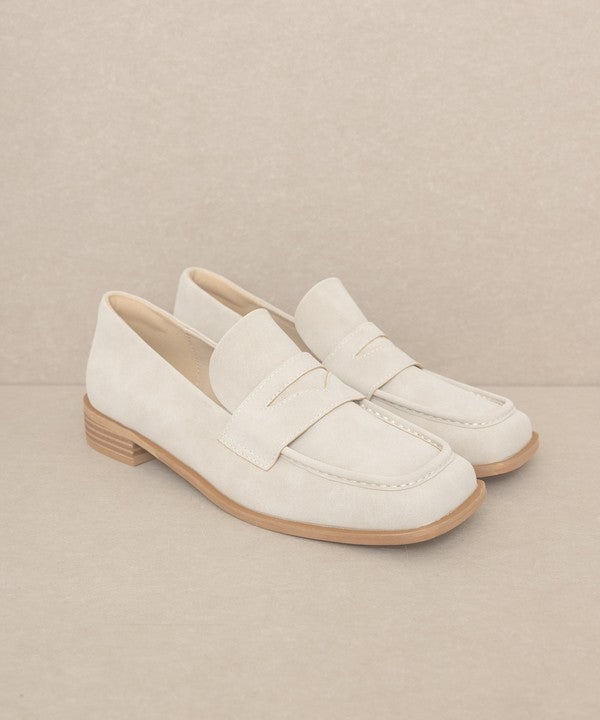 OASIS SOCIETY June - Square Toe Penny Loafers - PureLove Designs LLC