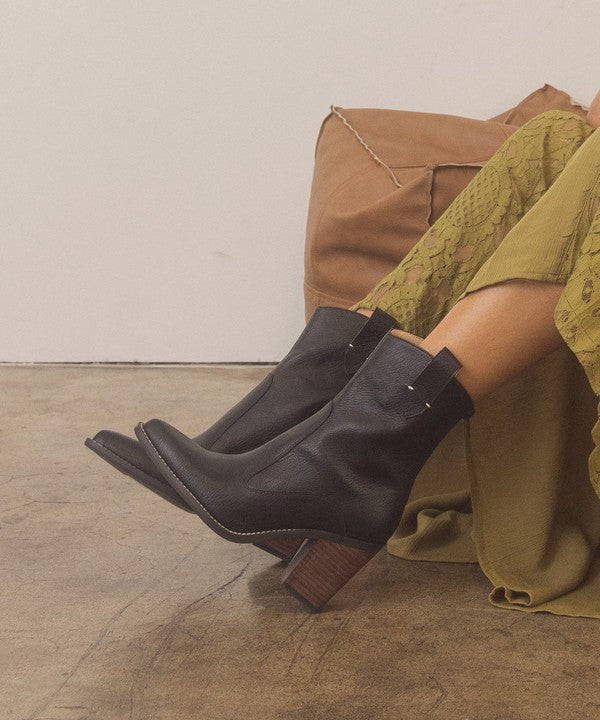 OASIS SOCIETY Tara - Two Paneled Western Boots - PureLove Designs LLC