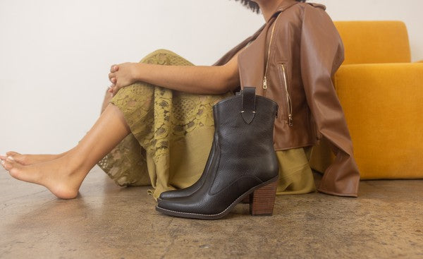 OASIS SOCIETY Tara - Two Paneled Western Boots - PureLove Designs LLC