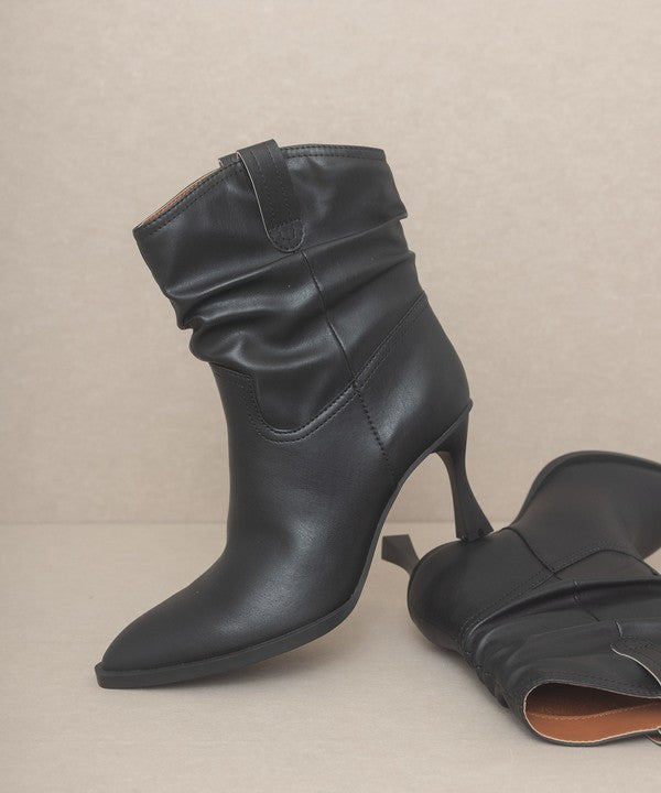 OASIS SOCIETY Riga - Western Inspired Slouch Boots - PureLove Designs LLC