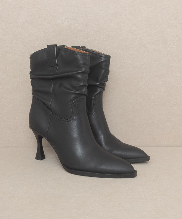 OASIS SOCIETY Riga - Western Inspired Slouch Boots - PureLove Designs LLC