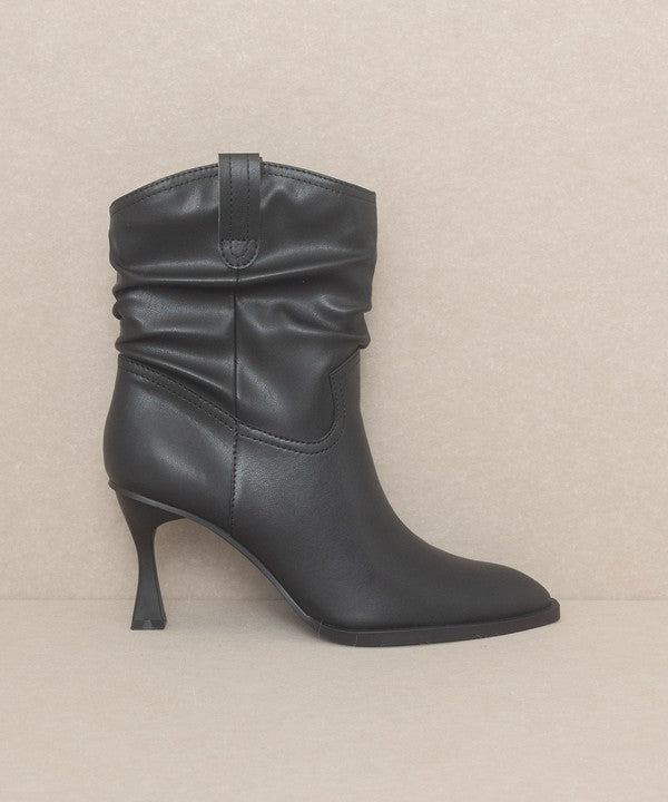 OASIS SOCIETY Riga - Western Inspired Slouch Boots - PureLove Designs LLC