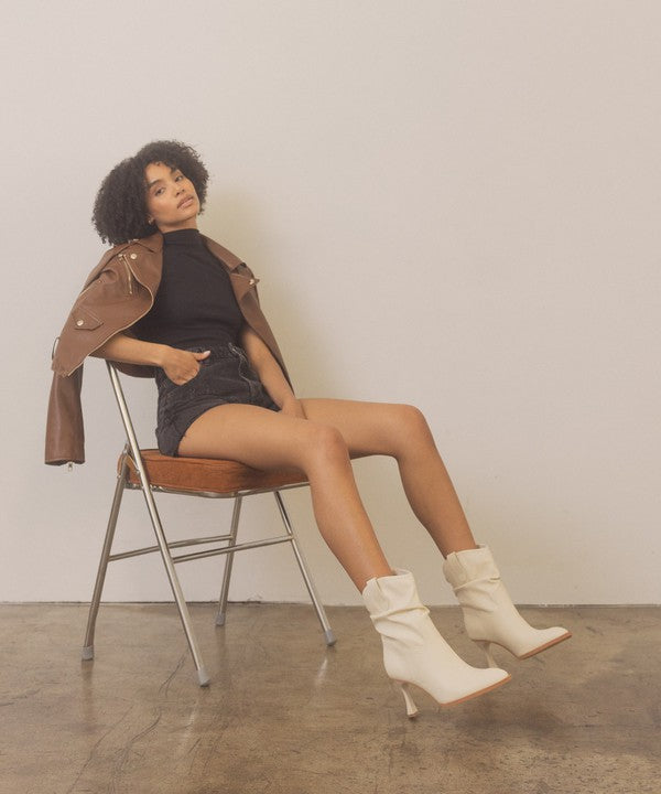 OASIS SOCIETY Riga - Western Inspired Slouch Boots - PureLove Designs LLC
