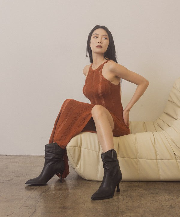 OASIS SOCIETY Riga - Western Inspired Slouch Boots - PureLove Designs LLC