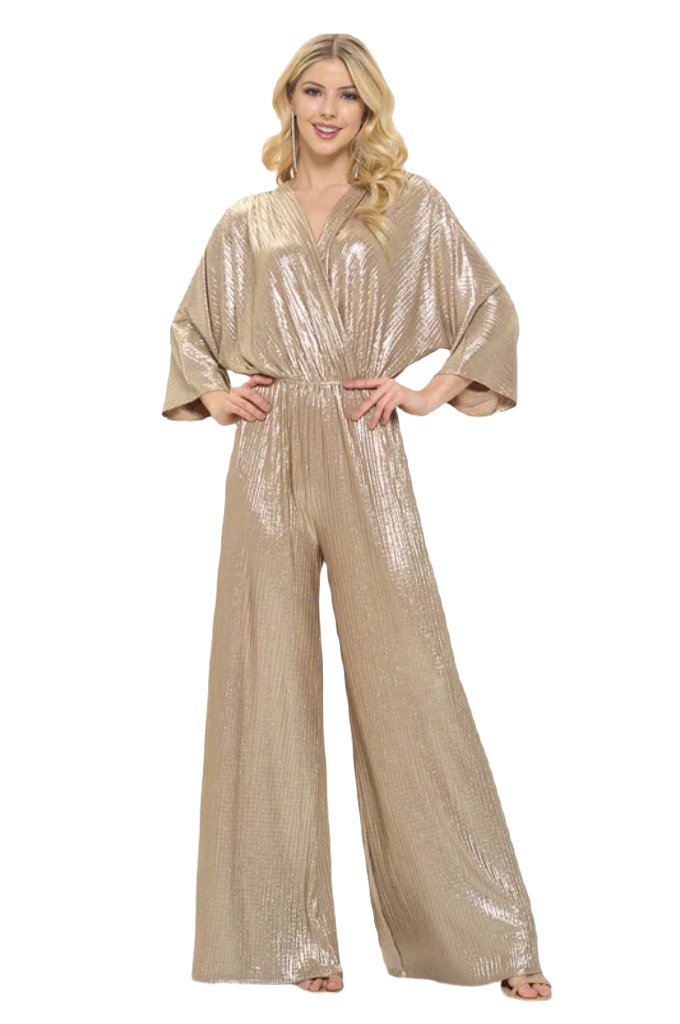 Kimono Sleeve Wide Leg Jumpsuit - PureLove Designs LLC