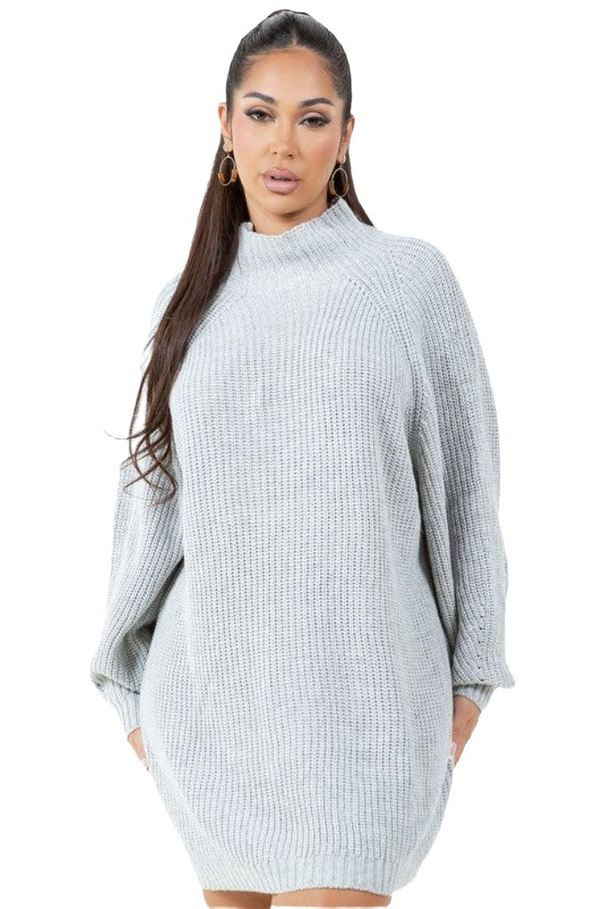 WOMEN FASHION SWEATER DRESS - PureLove Designs LLC