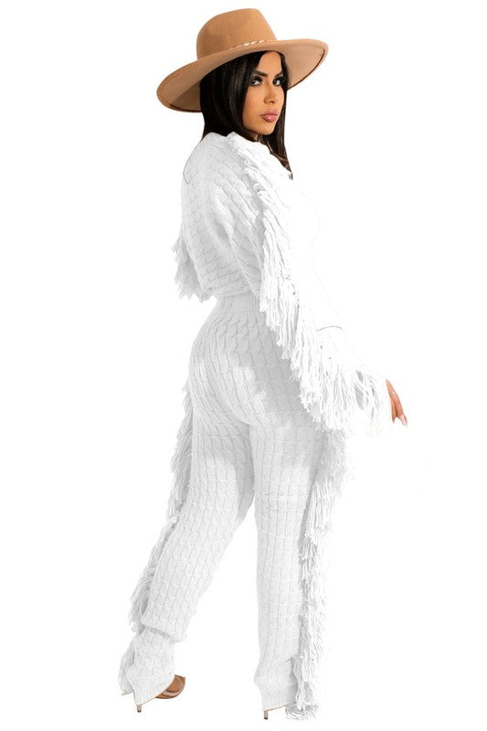 WOMEN FASHUON 2PC SWEATER PANTS SET - PureLove Designs LLC