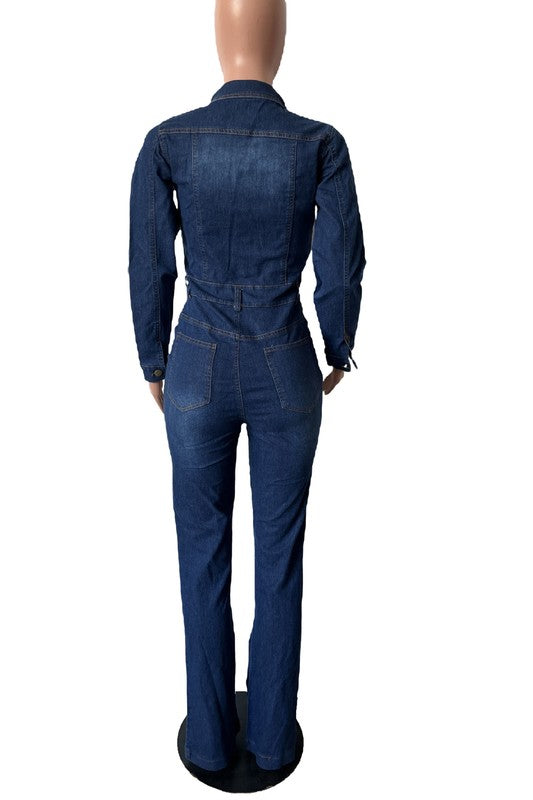 WOMEN DENIM SEXY JUMPSUIT - PureLove Designs LLC