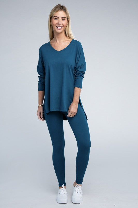 Brushed DTY Microfiber Loungewear Set - PureLove Designs LLC