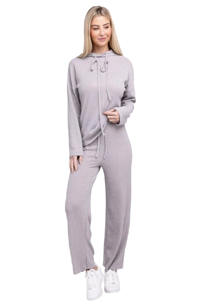 Textured Top and Pants Set - PureLove Designs LLC