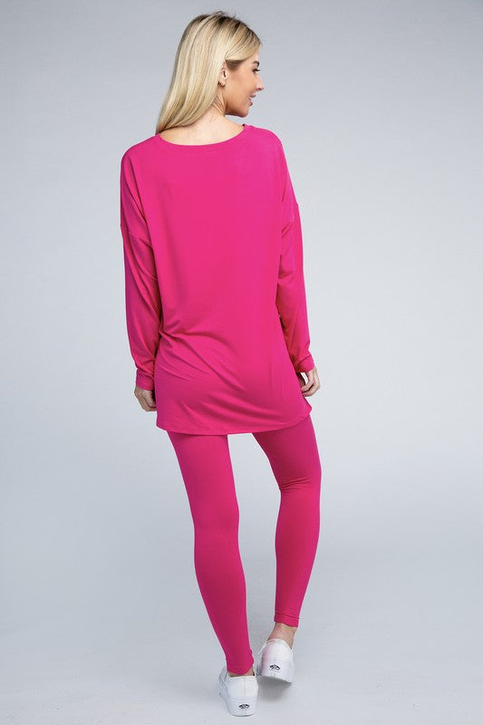 Brushed DTY Microfiber Loungewear Set - PureLove Designs LLC