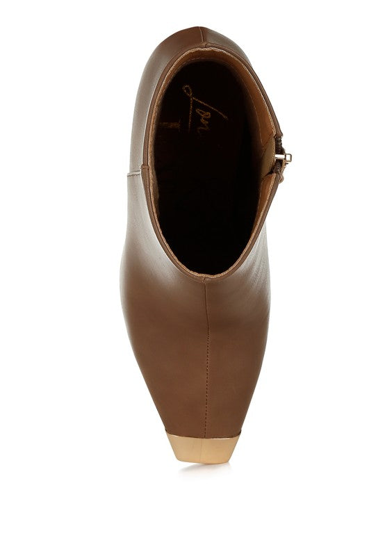 Orca Metallic Cap Toe Faux Leather Boots - PureLove Designs LLC
