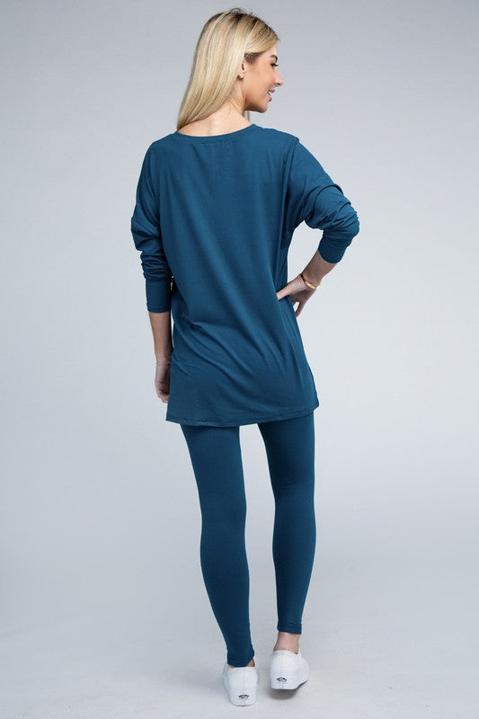 Brushed DTY Microfiber Loungewear Set - PureLove Designs LLC