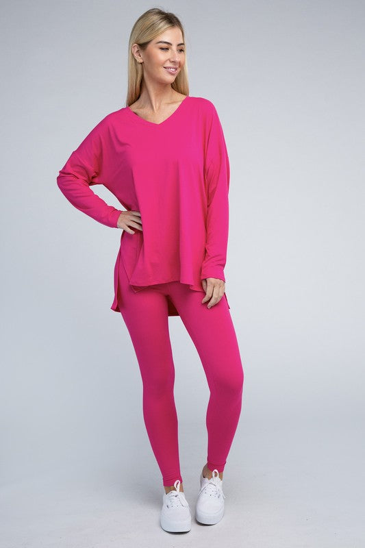 Brushed DTY Microfiber Loungewear Set - PureLove Designs LLC
