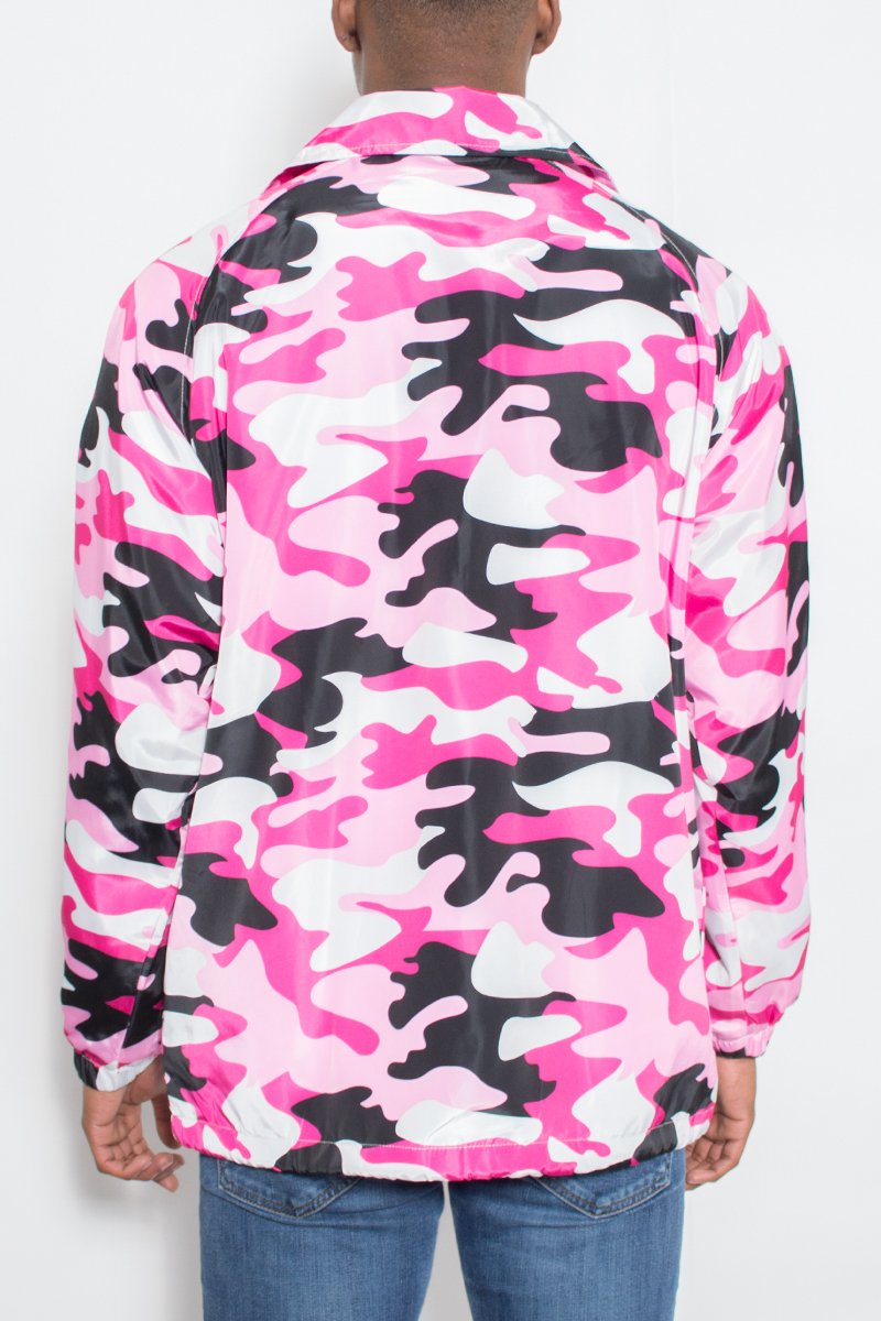 CAMO COACHS JACKET - PureLove Designs LLC