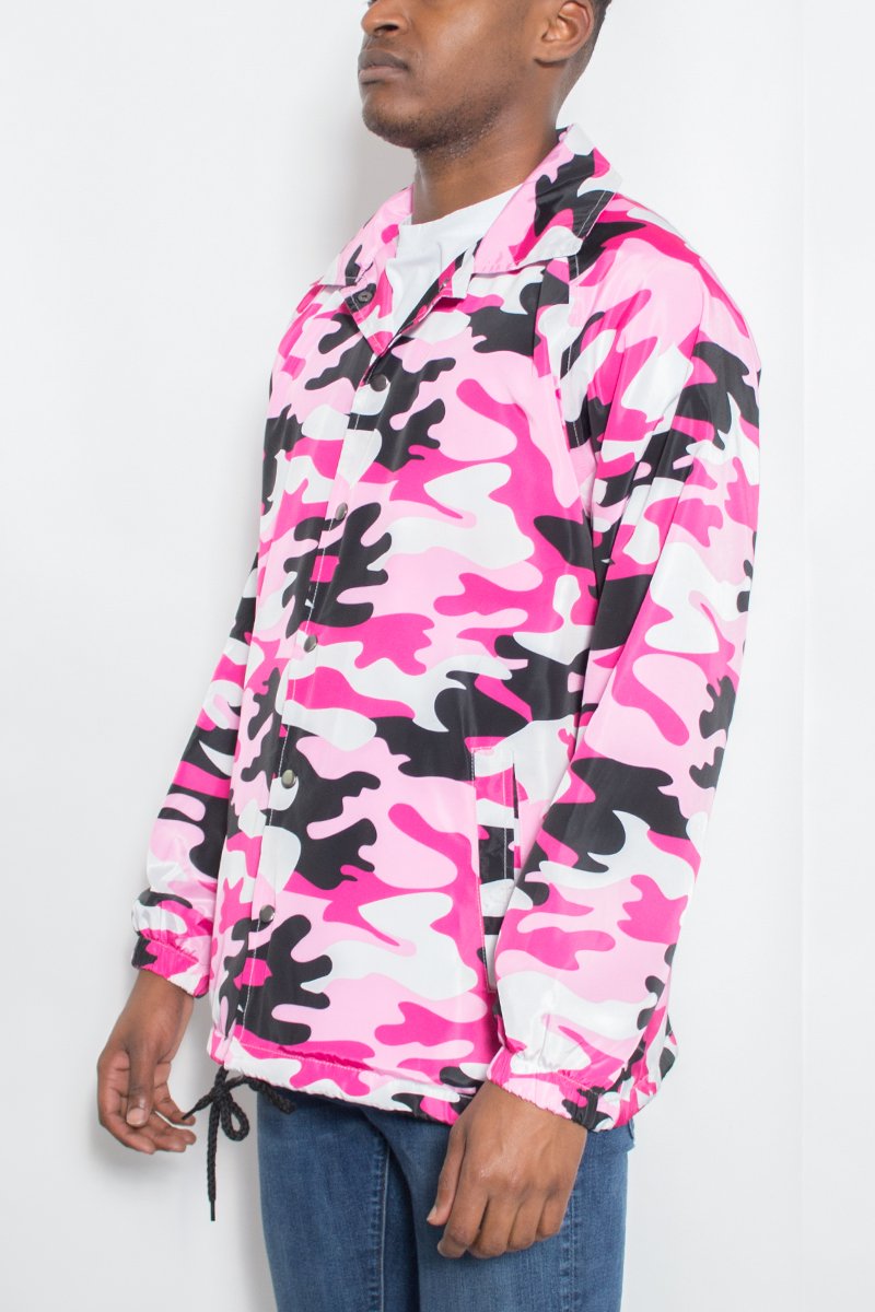 CAMO COACHS JACKET - PureLove Designs LLC