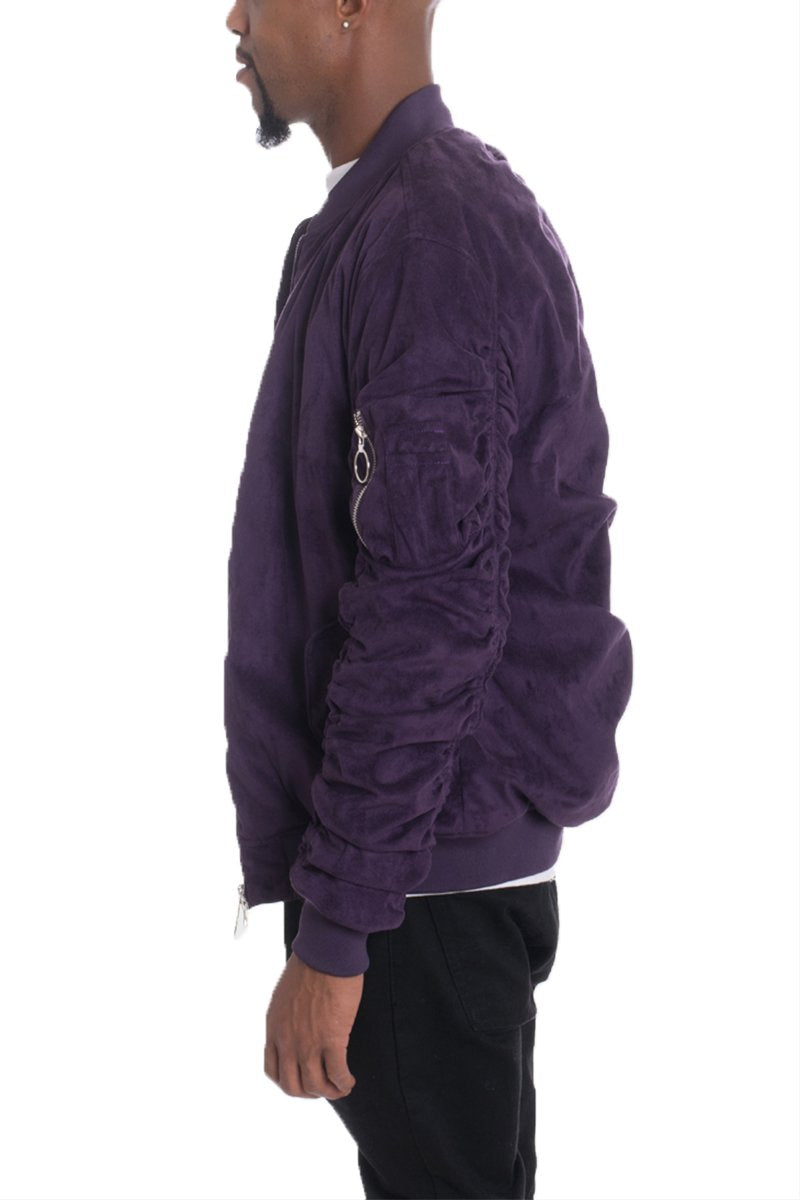 FAUX SUEDE BOMBER - PureLove Designs LLC