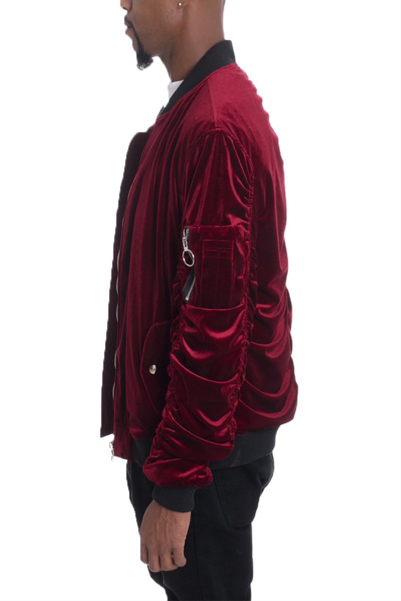 VELOUR BOMBER JACKET - PureLove Designs LLC