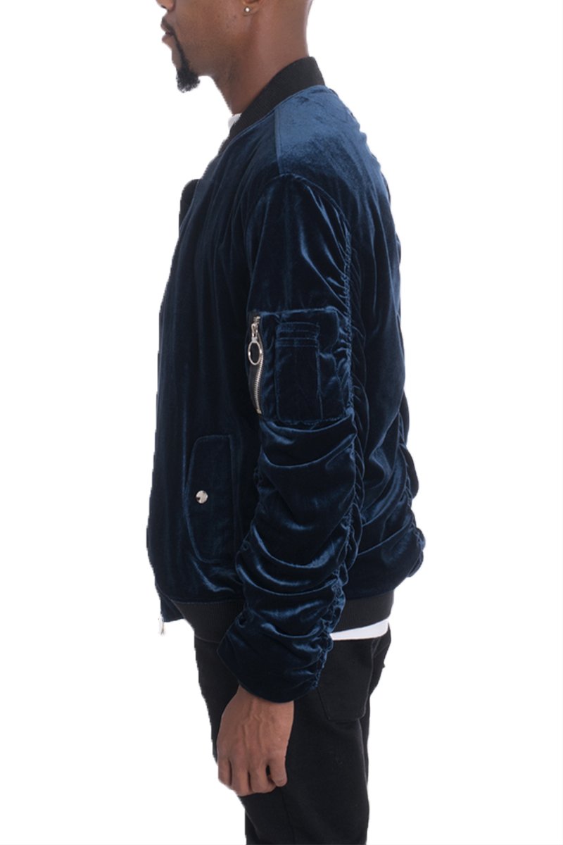 VELOUR BOMBER JACKET - PureLove Designs LLC