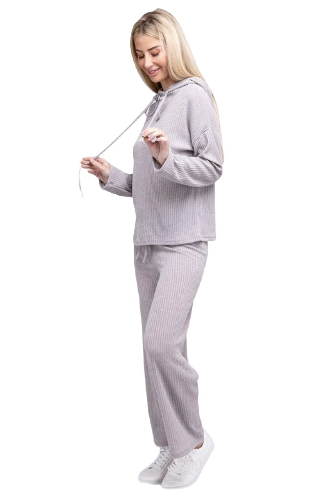 Textured Top and Pants Set - PureLove Designs LLC