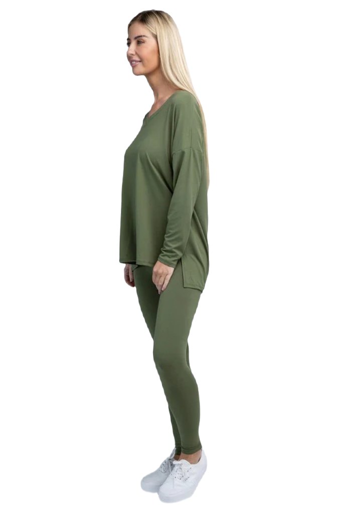 Brushed DTY Microfiber Loungewear Set - PureLove Designs LLC