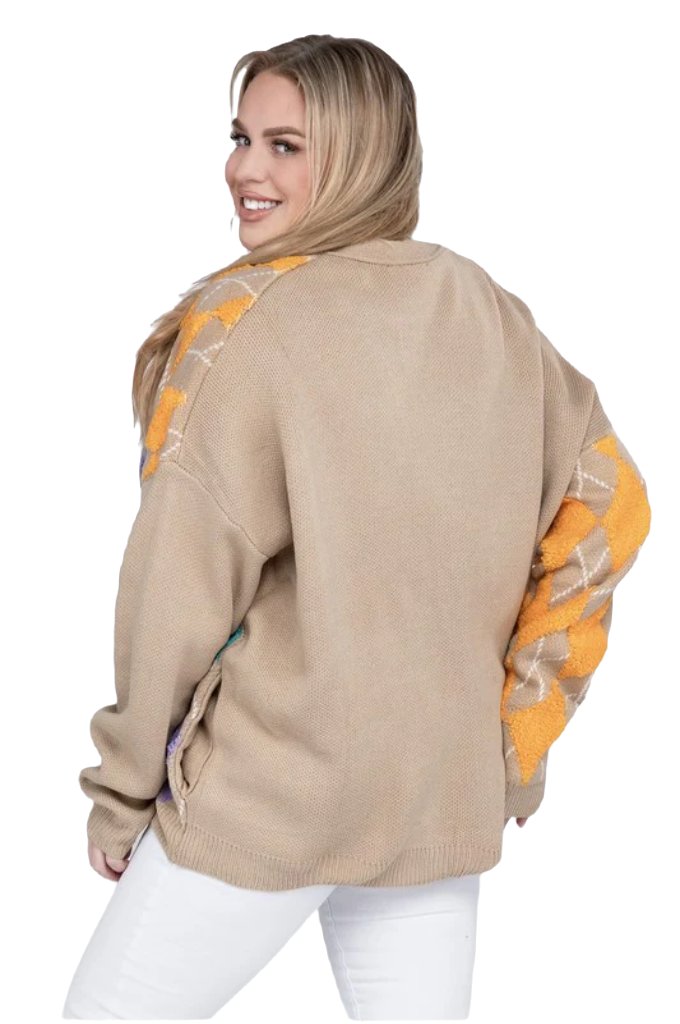 Plus V Neck Button Front Cardigan - PureLove Designs LLC