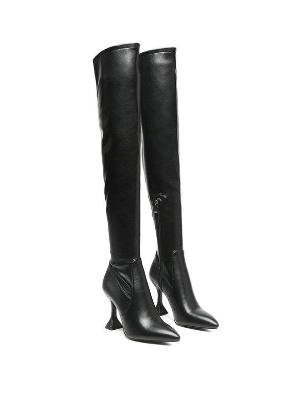 BRANDY OVER THE KNEE HIGH HEELED BOOTS - PureLove Designs LLC