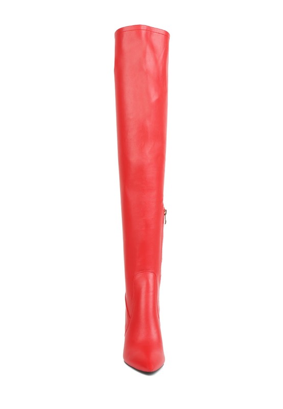 BRANDY OVER THE KNEE HIGH HEELED BOOTS - PureLove Designs LLC