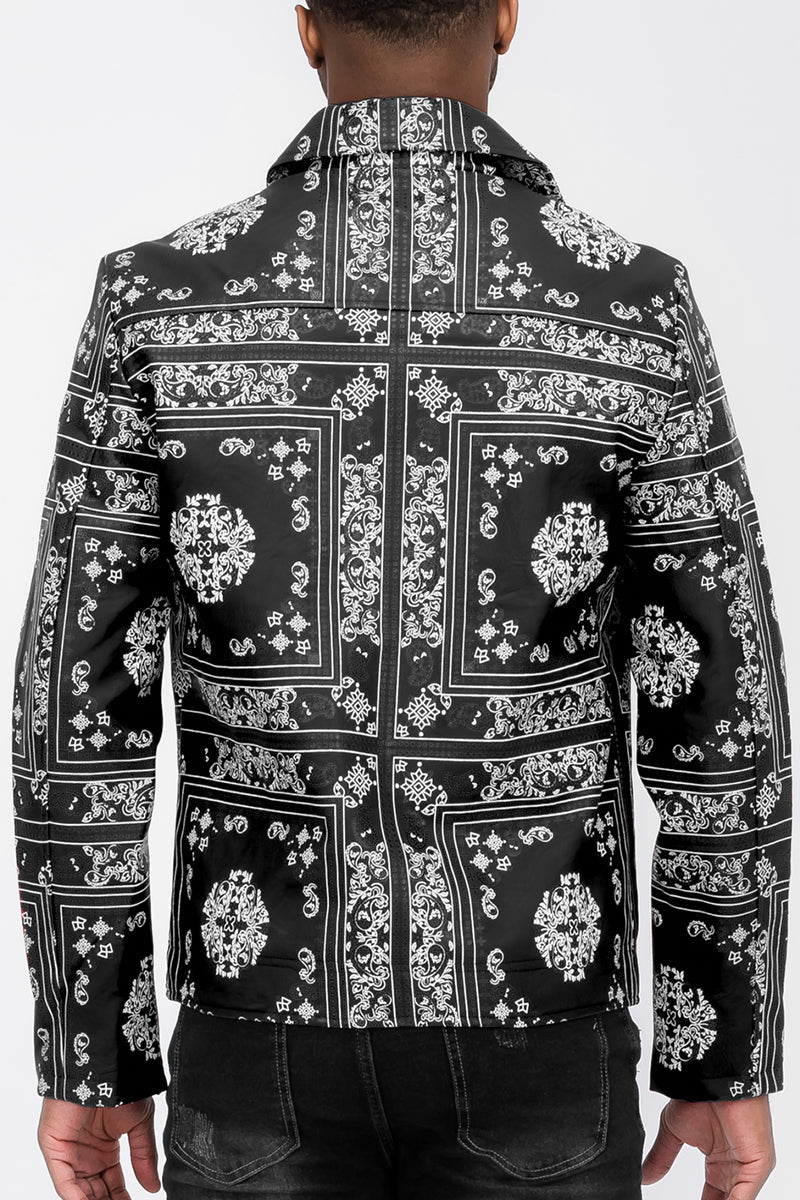 Bandana Leather Jacket - PureLove Designs LLC