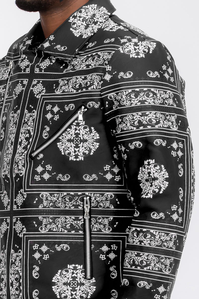 Bandana Leather Jacket - PureLove Designs LLC