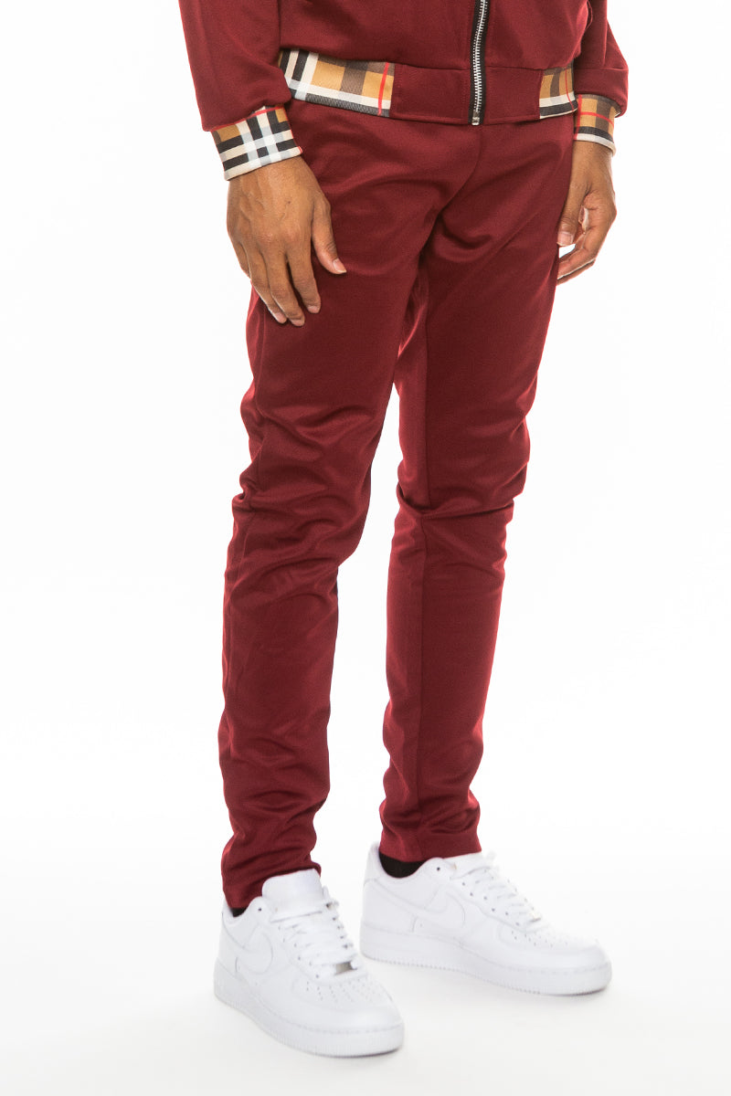 Checkered Detail Track Pant - PureLove Designs LLC