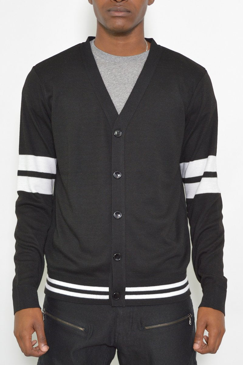 TWO STRIPE CARDIGAN - PureLove Designs LLC