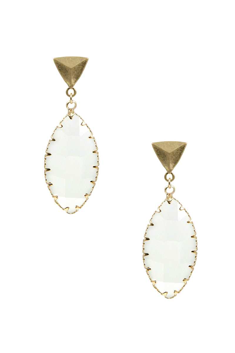 Triangle Resin Dangle Earring - PureLove Designs LLC