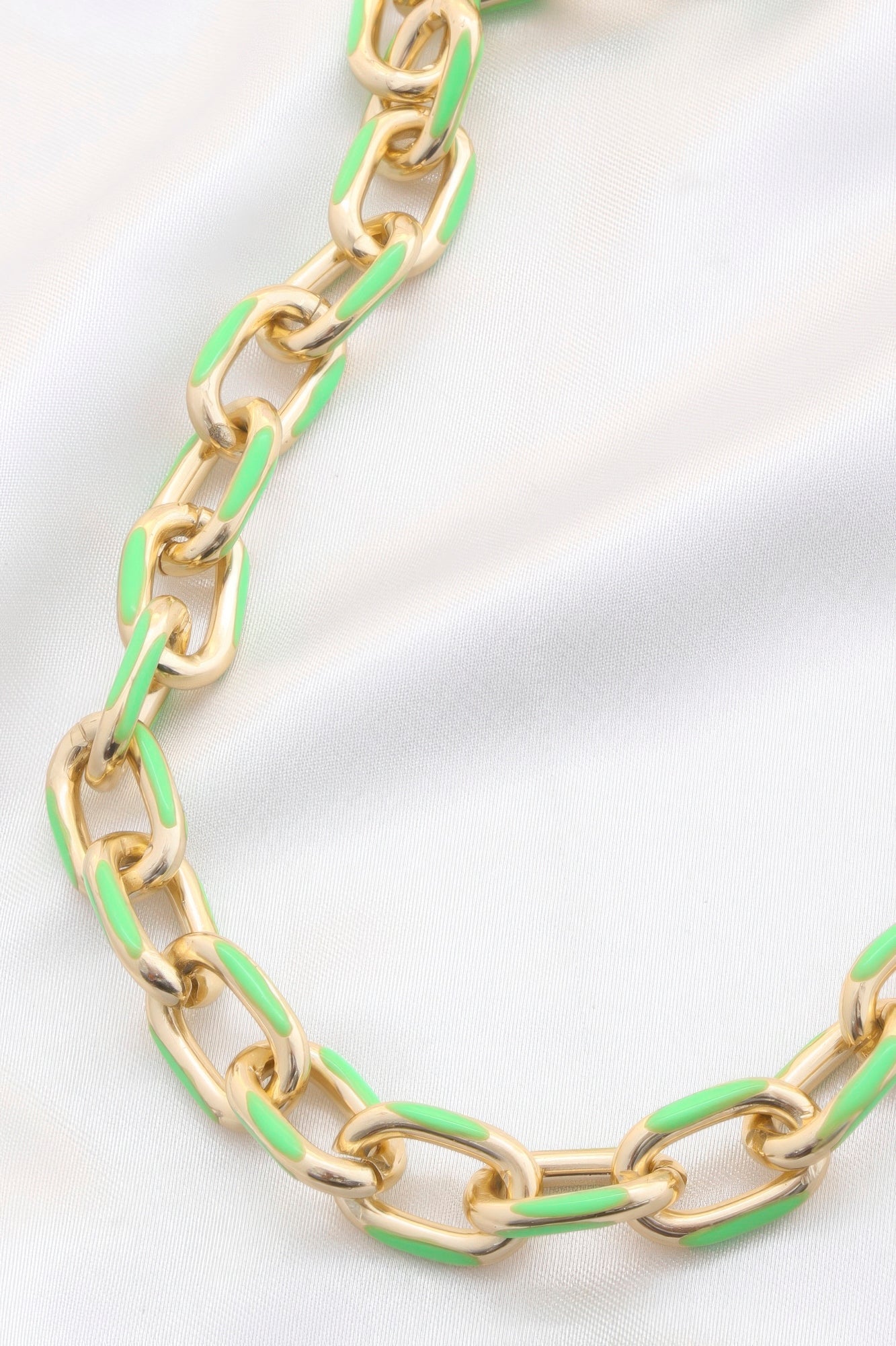 Color Metal Oval Link Necklace - PureLove Designs LLC