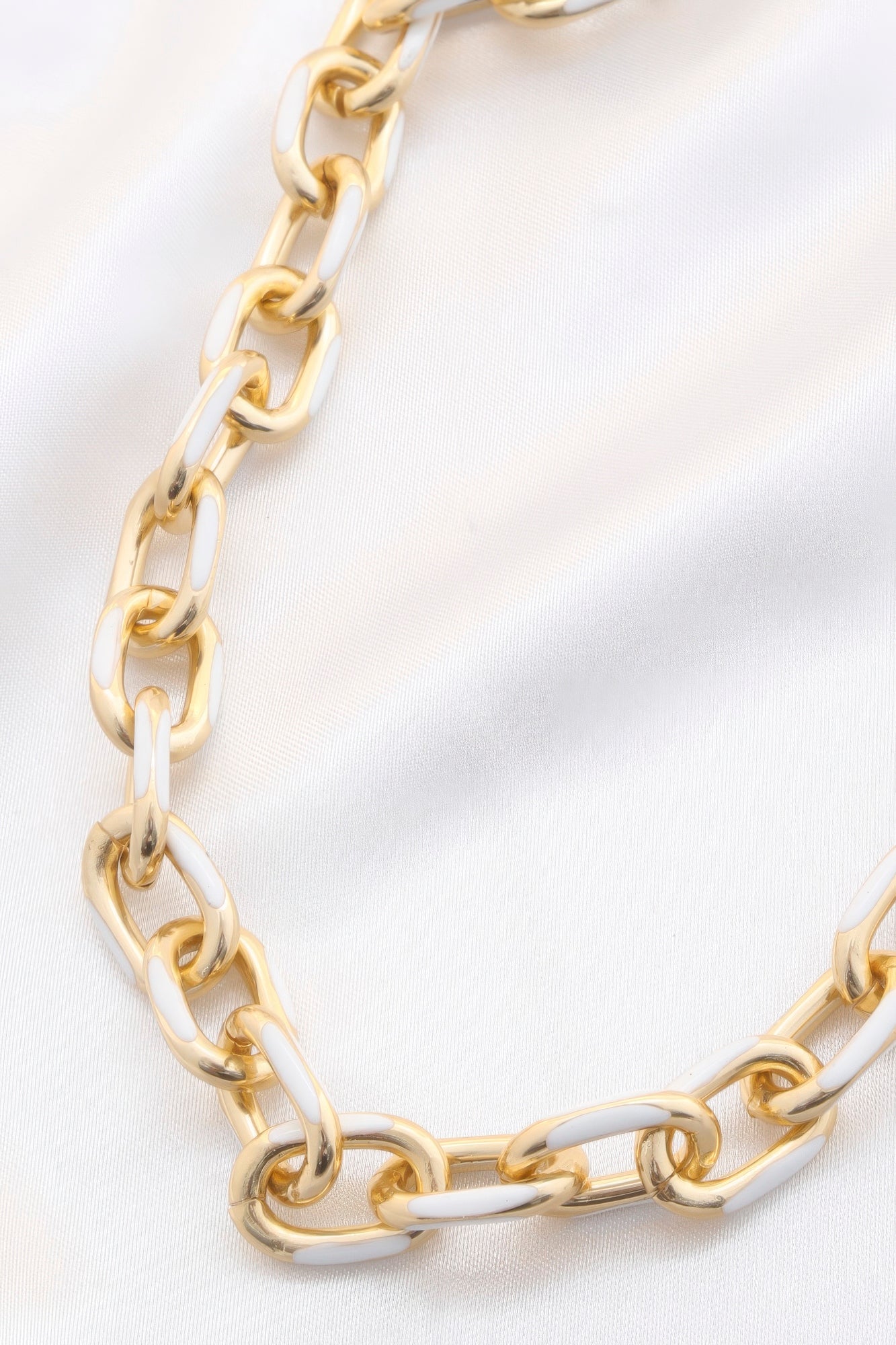 Color Metal Oval Link Necklace - PureLove Designs LLC