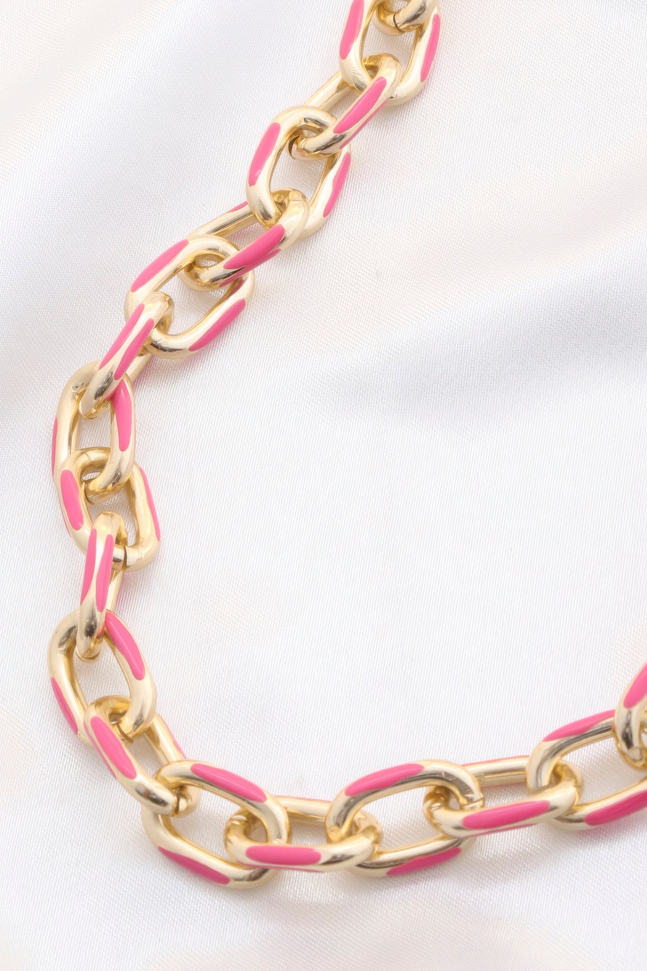 Color Metal Oval Link Necklace - PureLove Designs LLC