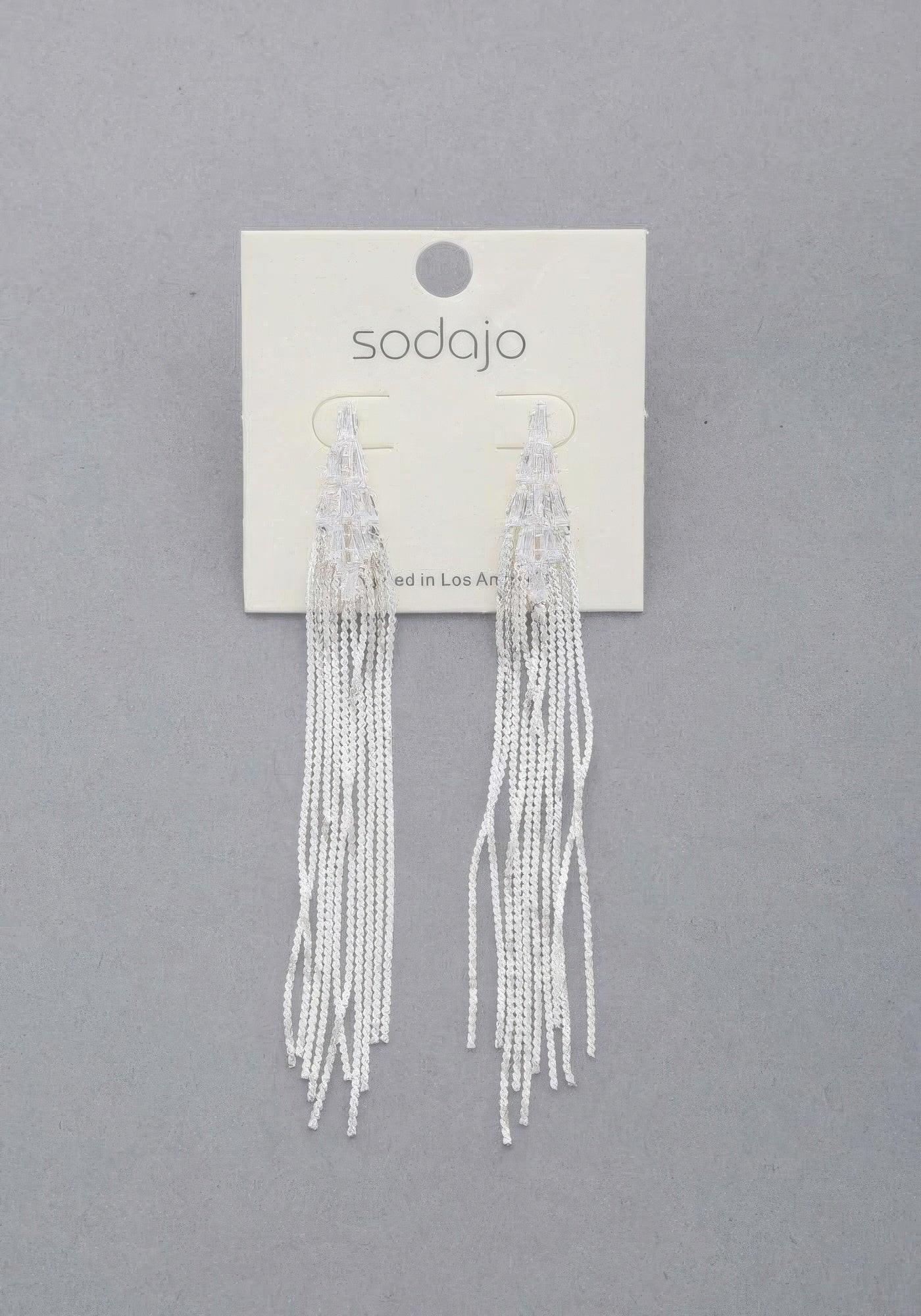 Sodajo Crystal Metal Chain Dangle Earring - PureLove Designs LLC
