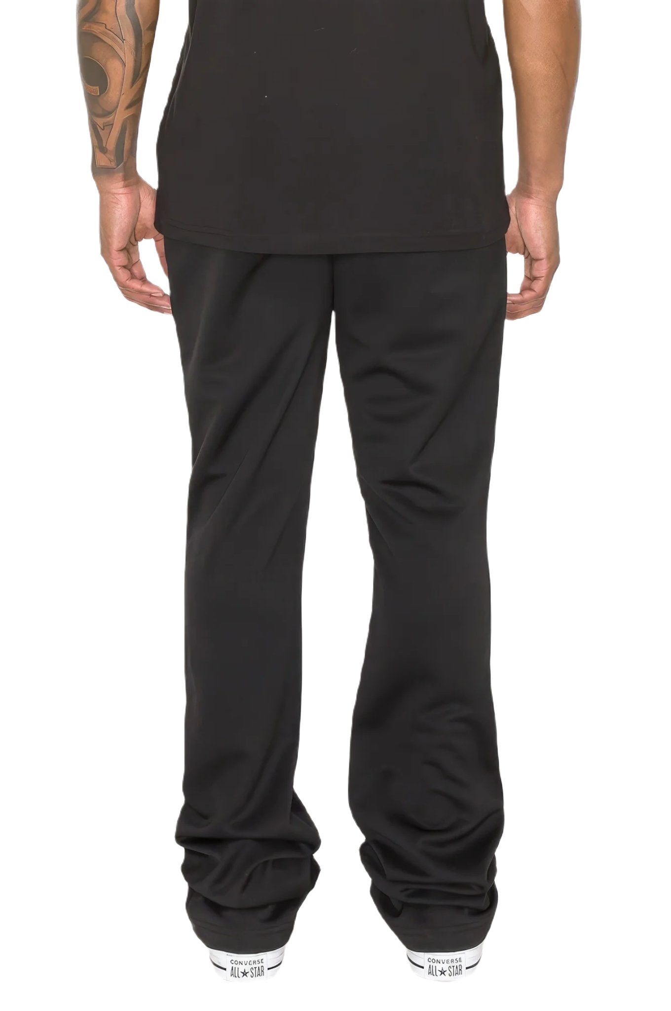 Solid Flare Stacked Track Pants - PureLove Designs LLC
