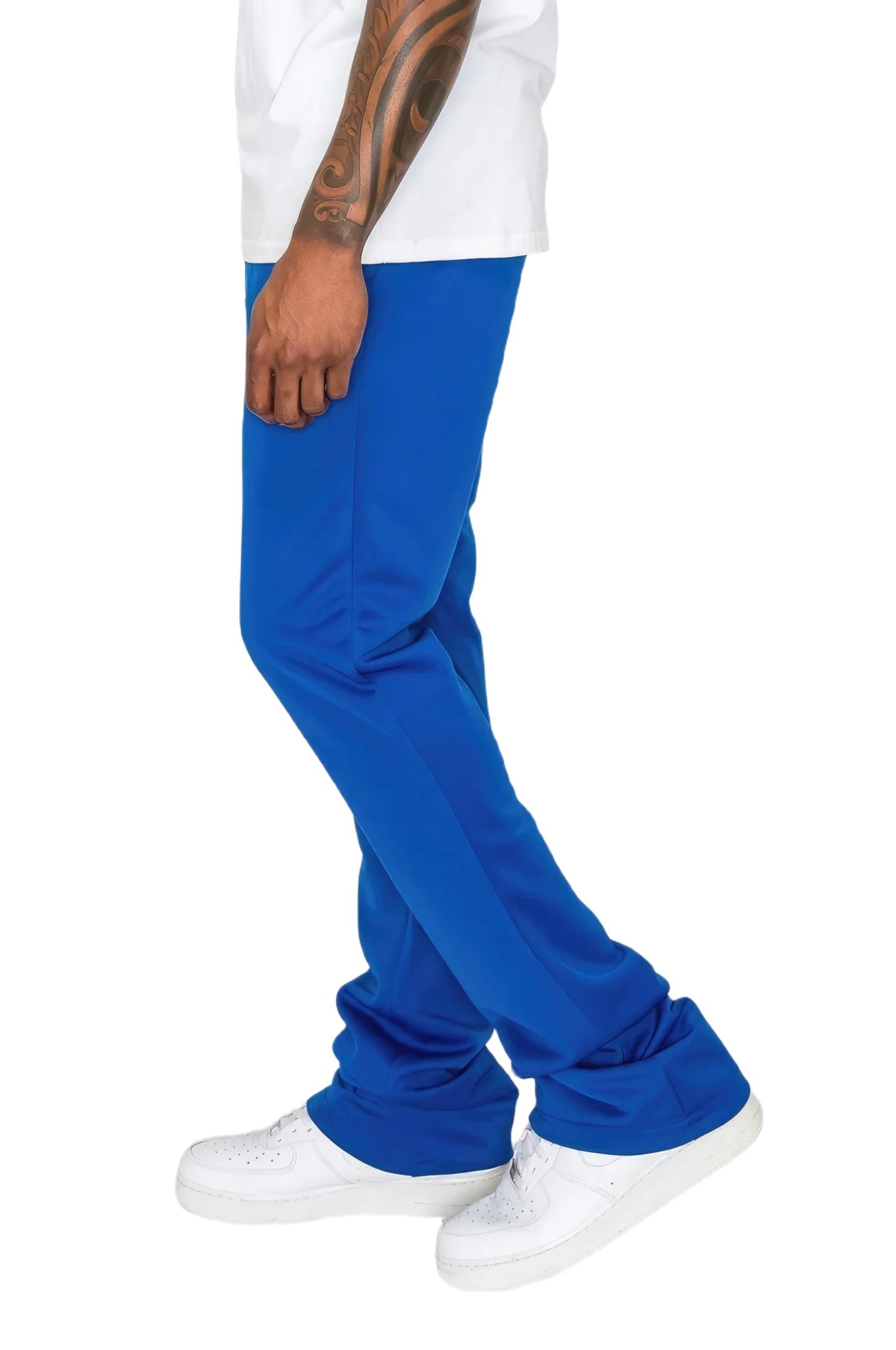 Solid Flare Stacked Track Pants - PureLove Designs LLC