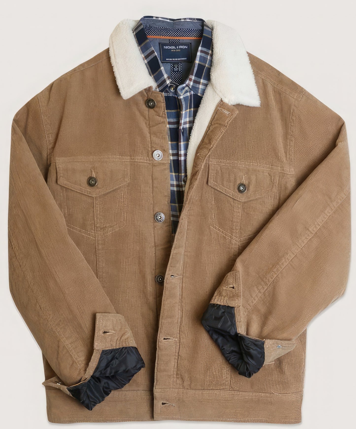 Casual Corduroy Lined Trucker Jacket - PureLove Designs LLC