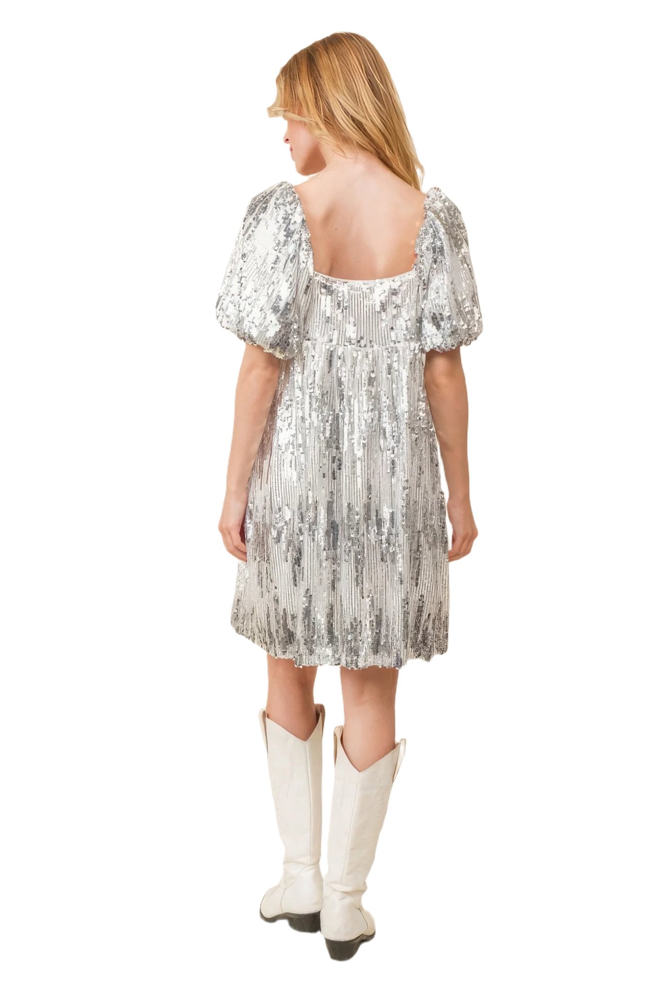 Sequin Babydoll Mini Dress - PureLove Designs LLC