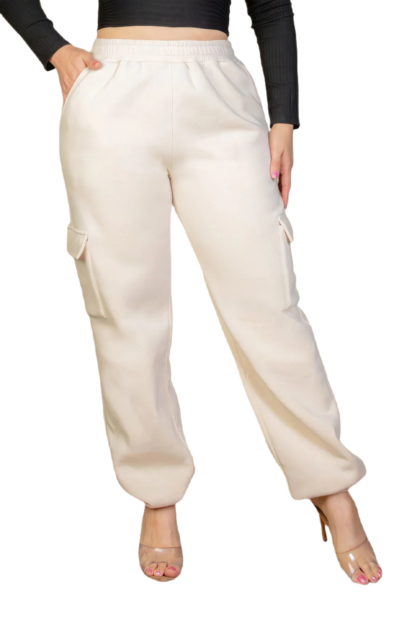 Plus Size Side Pocket Drawstring Waist Sweatpants - PureLove Designs LLC