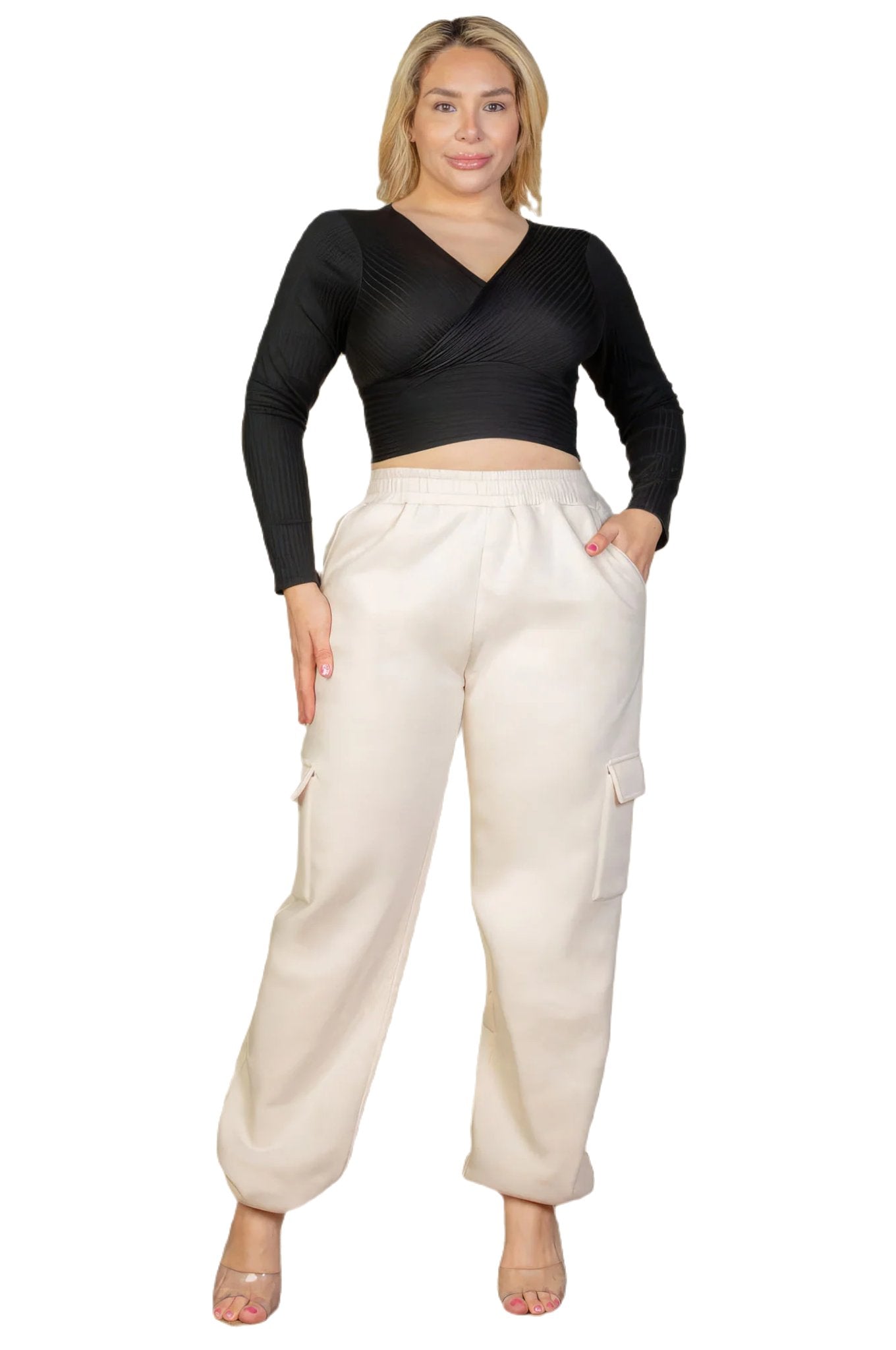 Plus Size Side Pocket Drawstring Waist Sweatpants - PureLove Designs LLC