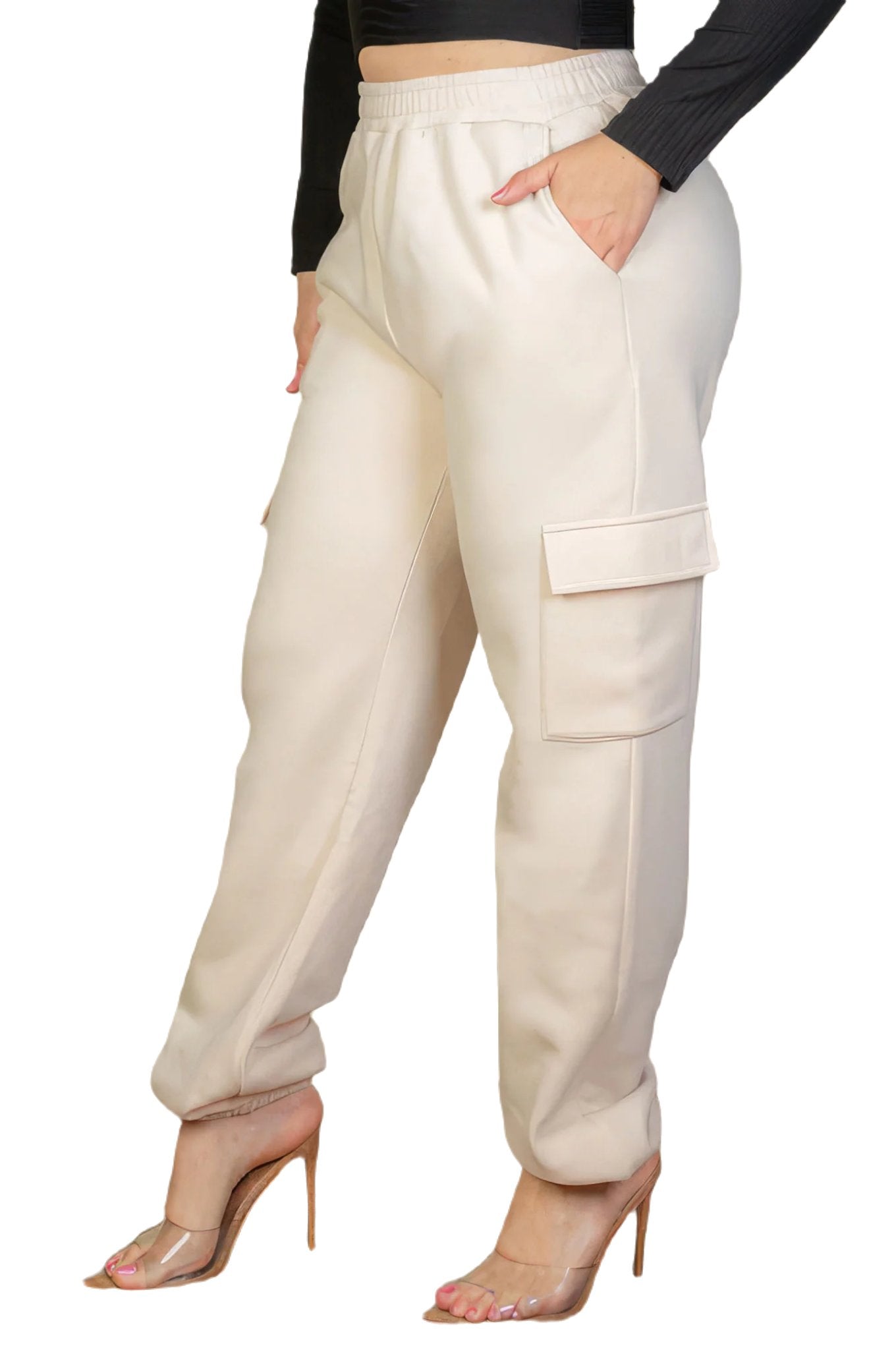 Plus Size Side Pocket Drawstring Waist Sweatpants - PureLove Designs LLC