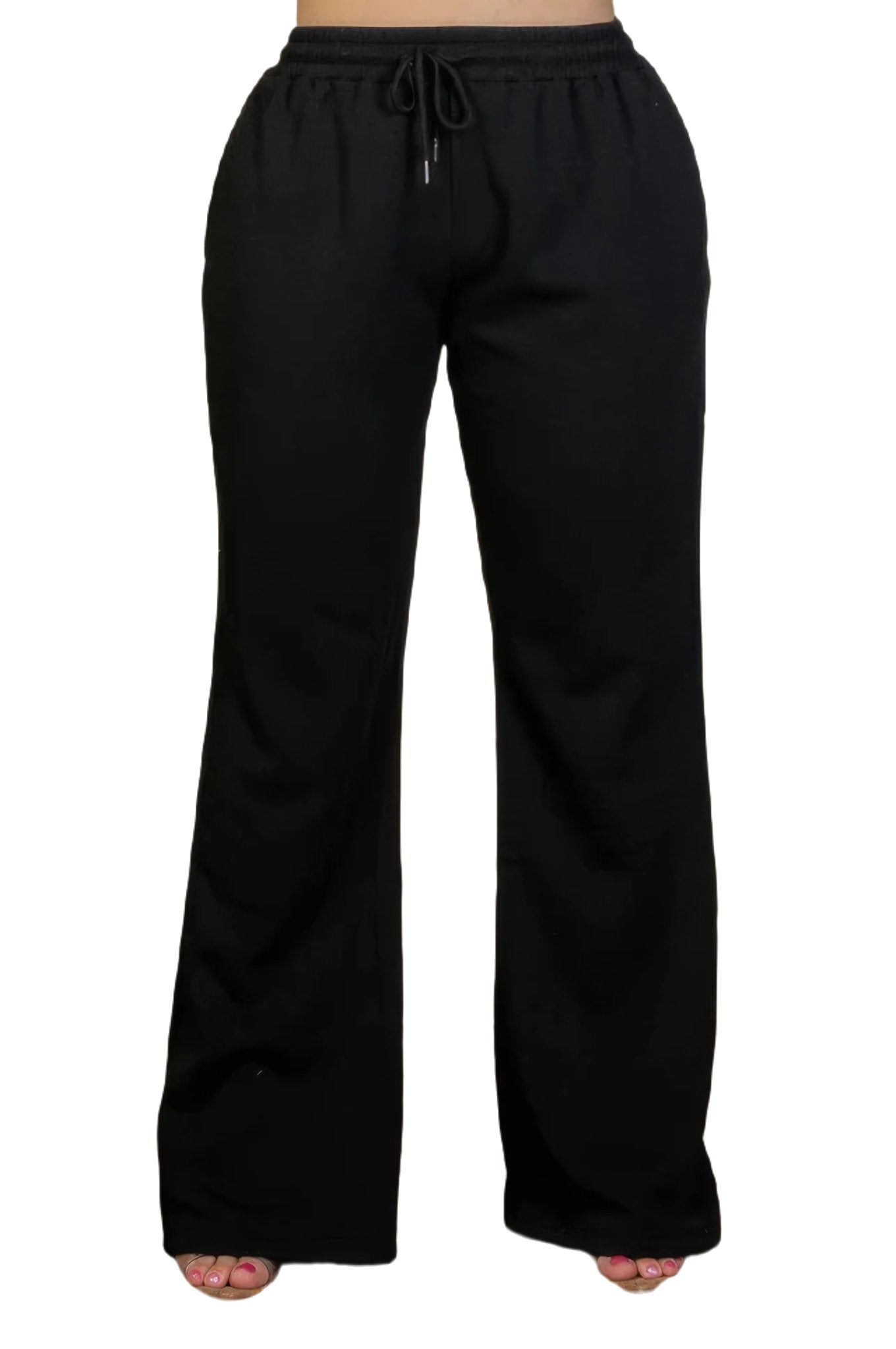 Plus Size Drawstring Waist Slant Pocket Sweatpants - PureLove Designs LLC
