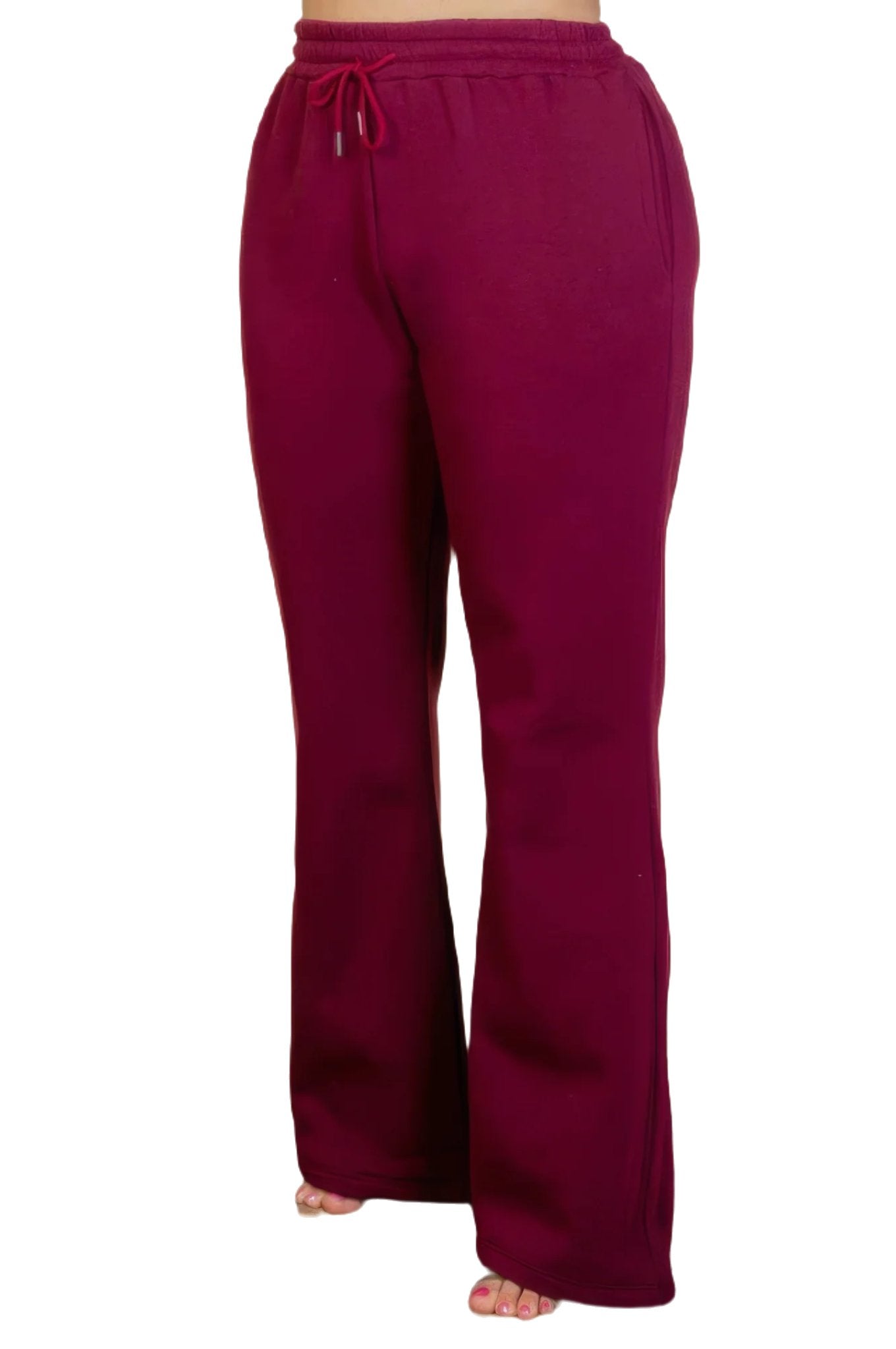 Plus Size Drawstring Waist Slant Pocket Sweatpants - PureLove Designs LLC