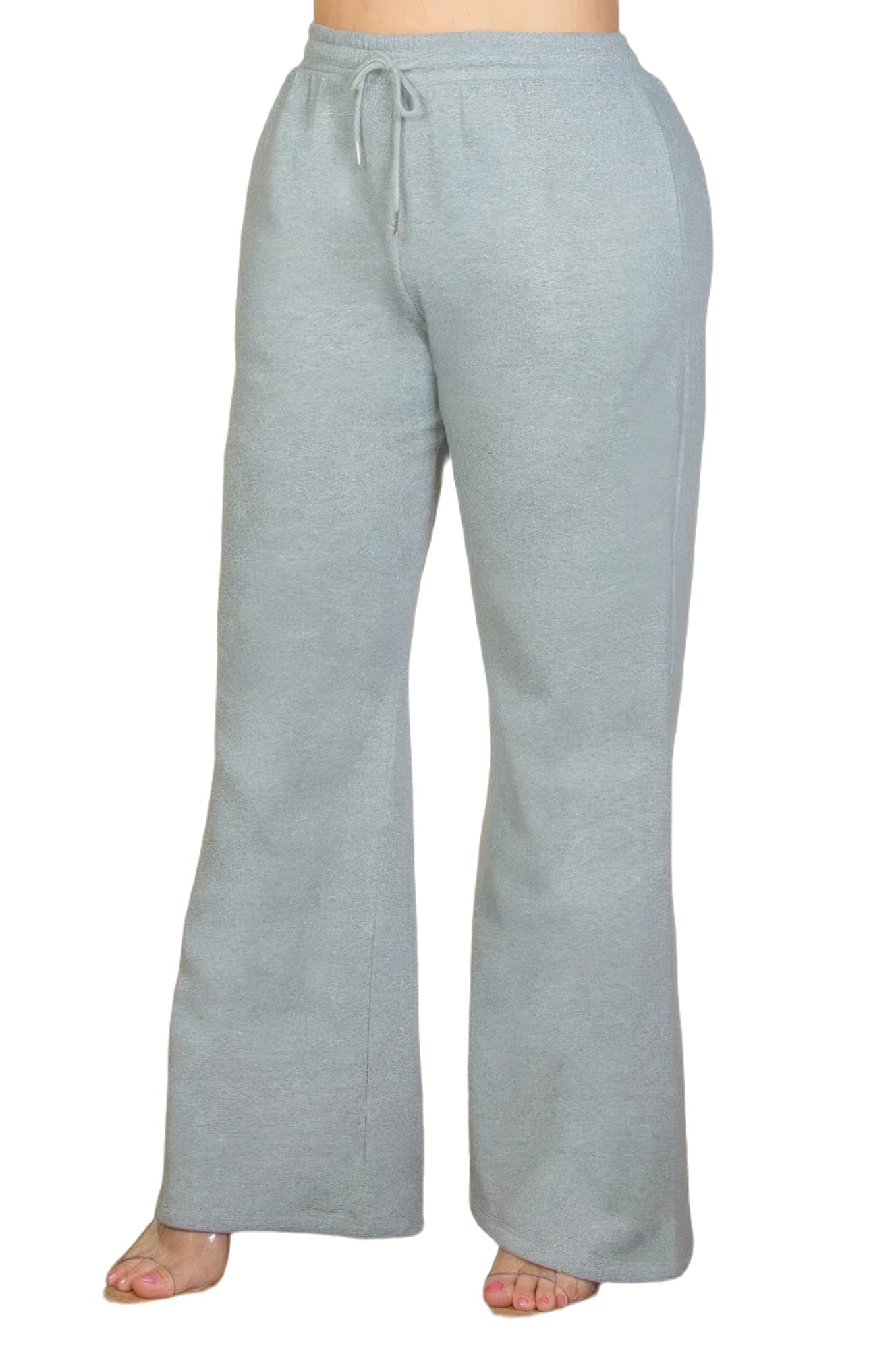 Plus Size Drawstring Waist Slant Pocket Sweatpants - PureLove Designs LLC