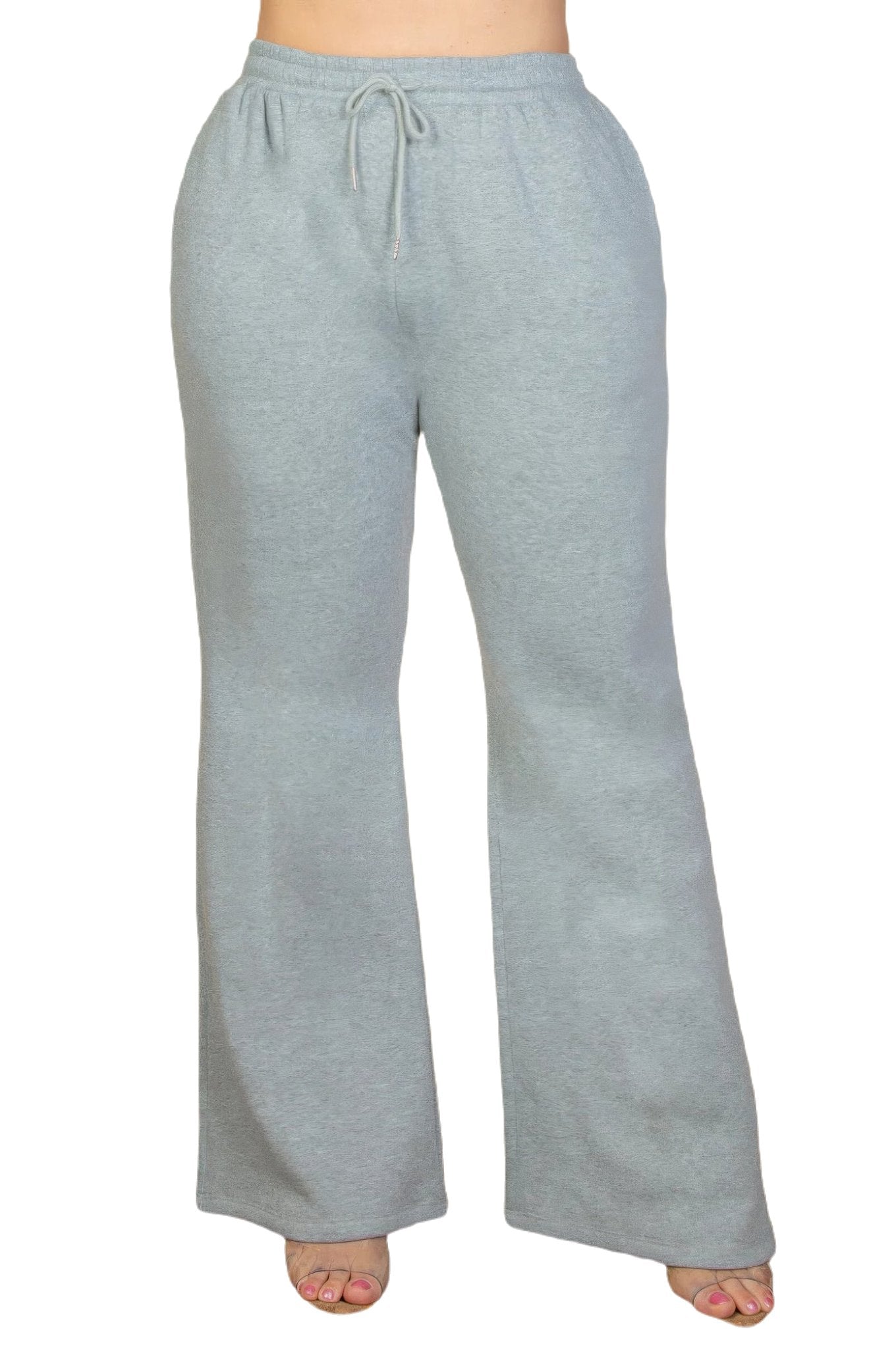 Plus Size Drawstring Waist Slant Pocket Sweatpants - PureLove Designs LLC